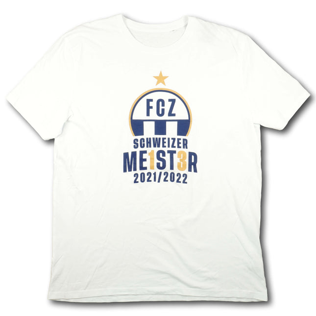 FC Zürich 2021-22 T-Shirt fan Meistersaison - 9/10 - [3XL]