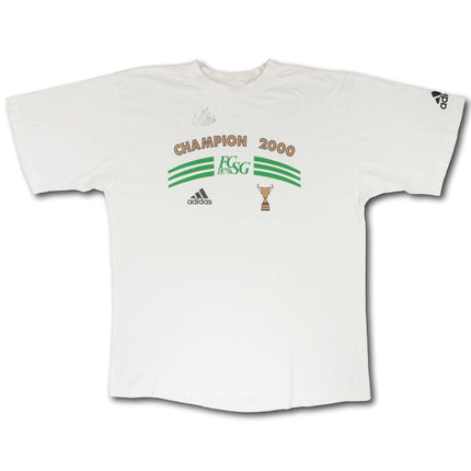 FC St. Gallen 2000 fan XL signiert vintage adidas