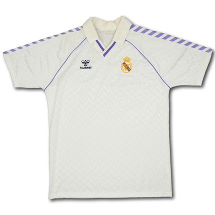 Real Madrid 1988-89 heim L vintage Hummel