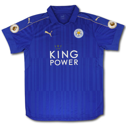 Leicester City 2016-17 heim XL HUTH #6 adidas