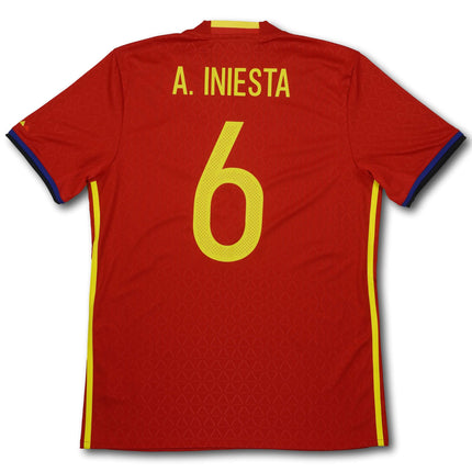 Spanien 2016 heim M INIESTA #6 adidas