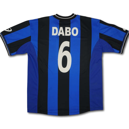 Atalanta Bergamo 2002-03 heim XL DABO #6 vintage asics