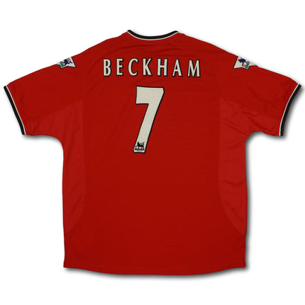 Manchester United 2000-02 heim XL BECKHAM #7 Umbro