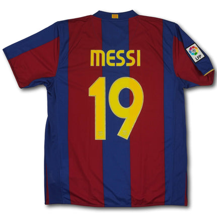 FC Barcelona 2007-08 heim L MESSI  #19 Nike