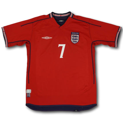 England 2002-04 Trikot auswärts   - BECKHAM #7 - [M]