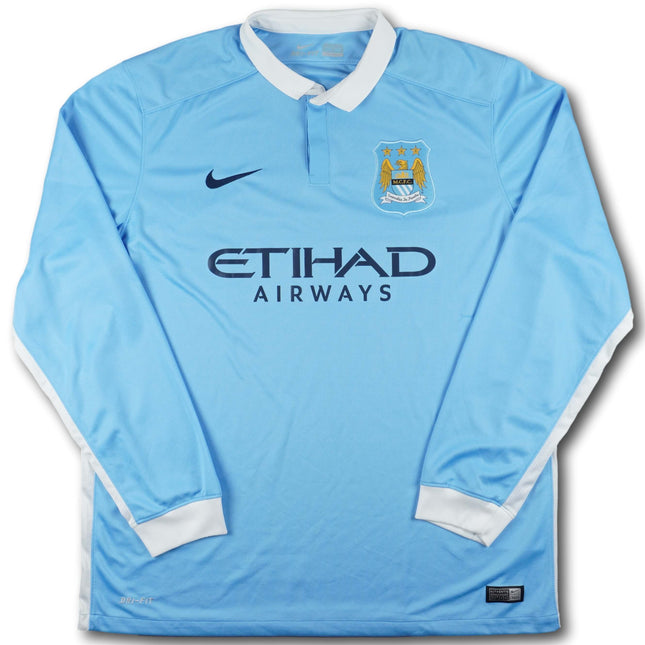Manchester City 2015-16 Trikot heim - L/S - 8/10 - [XL]