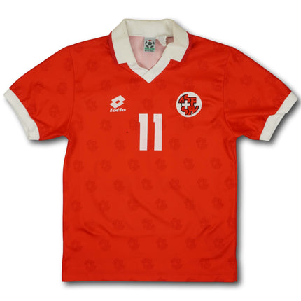 Schweiz 1994-96 heim XS (fits S) CHAPUISAT #11 vintage Lotto