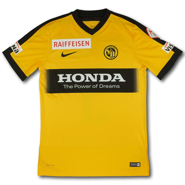 BSC Young Boys 2016-17 Trikot heim Match Worn mit COA - Von Bergen #5 - 8/10 - [M]