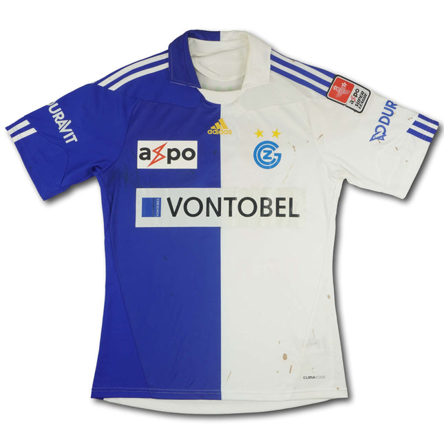 GC Zürich 2011-12 Trikot heim Match Prepared mit COA signiert - De Ridder #16 - 4/10 - [M]