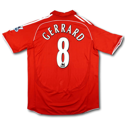 Liverpool FC 2006-08 Trikot heim Player Specs - GERRARD #8 - 8/10 - [XL]