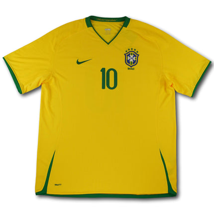 Brasilien 2008 Trikot heim - Ronaldinho #10 - 9/10 - [XXL]