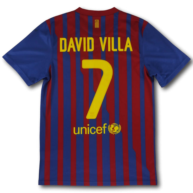 FC Barcelona 2011-12 Trikot heim - David Villa #7 - 7/10 - [S]
