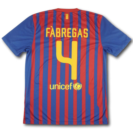 FC Barcelona 2011-12 Trikot heim - Fabregas #4 - 6/10 - [M]