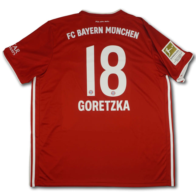 FC Bayern München 2020-21 Trikot heim Meistersaison - GORETZKA #18 - 9/10 - [XXL]