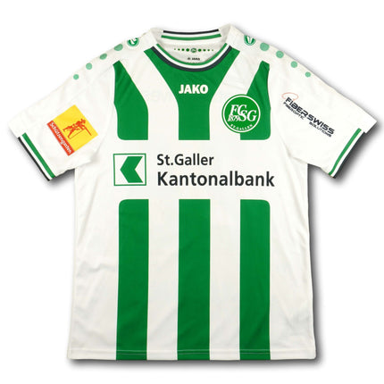 FC St. Gallen 2015-16 Trikot heim signiert vom Team - GAUDINO #28 - 5/10 - [S]