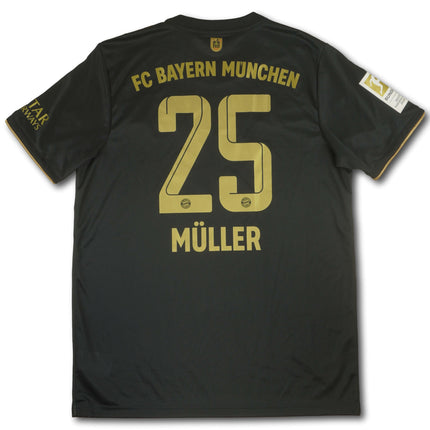 FC Bayern München 2021-22 Trikot auswärts Meistersaison - MÜLLER #25 - 8/10 - [L]