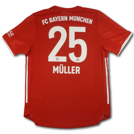 FC Bayern München 2020-21 Trikot heim Player Specs Meistersaison - MÜLLER #25 - 7/10 - [L]
