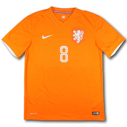 Niederlande 2014 Trikot heim - DE JONG #8 - 6/10 - [M]