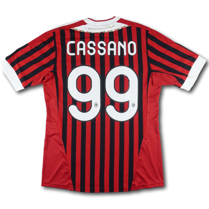 AC Milan 2011-12 Trikot heim - CASSANO #99 - 7/10 - [M]