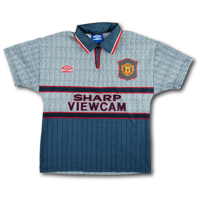 Manchester United 1995-96 Trikot auswärts Meistersaison - 8/10 - [Kids XL]
