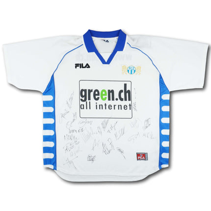 FC Zürich 2000-01 Trikot heim signiert vom Team - 6/10 - [L]