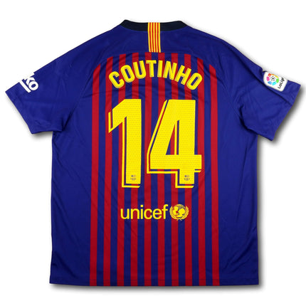 FC Barcelona 2018-19 Trikot heim Meistersaison - COUTINHO #14 - 6/10 - [XL]