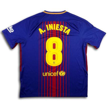 FC Barcelona 2017-18 Trikot heim Meistersaison - INIESTA #8 - 5/10 - [XL]