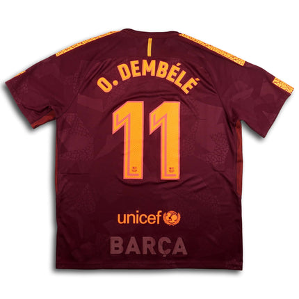FC Barcelona 2017-18 Trikot drittes Meistersaison - DEMBELE #11 - 5/10 - [XL]