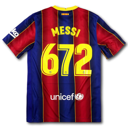 FC Barcelona 2020-21 Trikot heim - MESSI #672 - 8/10 - [S]