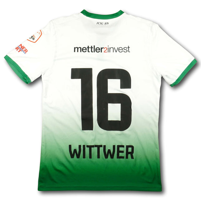 FC St. Gallen 2017-18 Trikot auswärts - WITTWER #16 - 6/10 - [S]