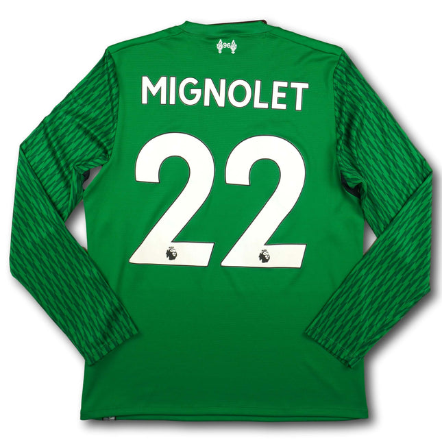 Liverpool FC 2017-18 Trikot torhüter - MIGNOLET #22 - 7/10 - [Kids XL]