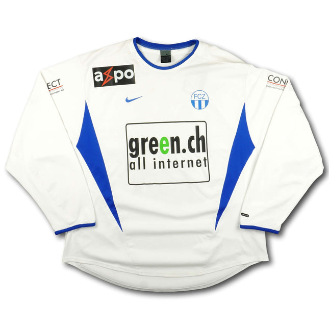 FC Zürich 2002-05 Trikot heim - L/S - CHIHAB #16 - 5/10 - [XL]