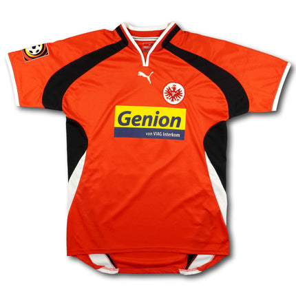 Eintracht Frankfurt 2000-01 Trikot heim DFB-Patch - FJÖRTOFF #9 - 7/10 - [L]