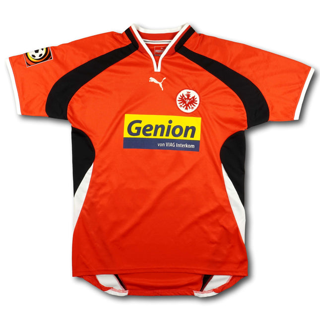 Eintracht Frankfurt 2000-01 Trikot heim DFB-Patch - FJÖRTOFF #9 - 7/10 - [L]