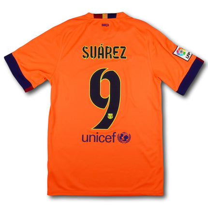 FC Barcelona 2014-15 Trikot auswärts Meistersaison - SUAREZ #9 - 9/10 - [S]
