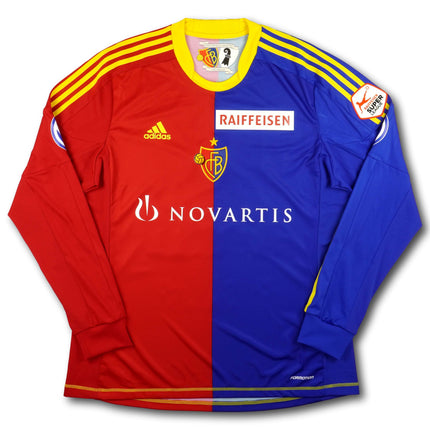 FC Basel 2012-13 Trikot heim Player Specs Meistersaison - L/S - SALAH #25 - 9/10 - [XL]