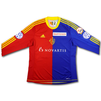 FC Basel 2012-13 Trikot heim Player Specs Meistersaison - L/S - SALAH #25 - 9/10 - [XL]