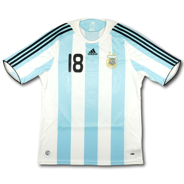Argentinien 2008 Trikot heim - MESSI #18 - 9/10 - [XL]