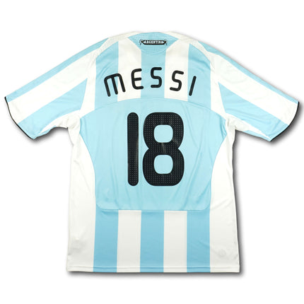 Argentinien 2008 Trikot heim - MESSI #18 - 9/10 - [XL]