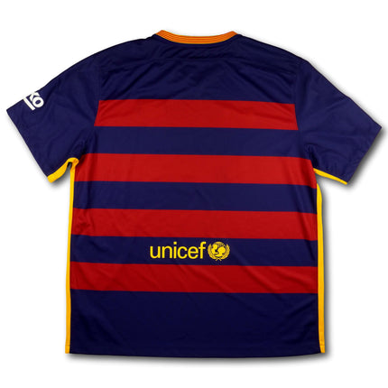 FC Barcelona 2015-16 Trikot heim Meistersaison - 9/10 - [XXL]