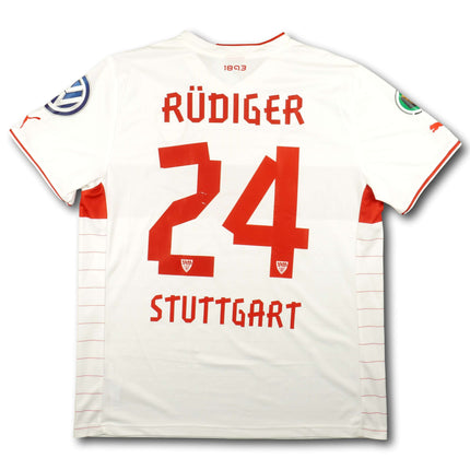 VfB Stuttgart 2013-14 Trikot heim - RÜDIGER #24 - 6/10 - [XL]