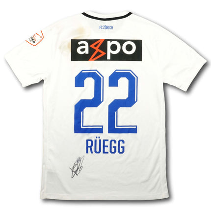 FC Zürich 2019-20 Trikot heim Player Issue signiert - RÜEGG #22 - 6/10 - [M]