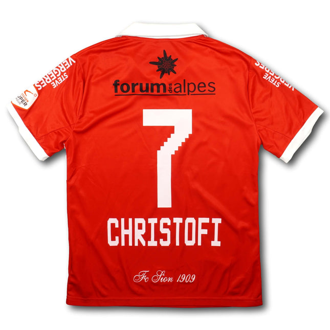 FC Sion 2013-14 Trikot auswärts Player Issue - CHRISTOFI #7 - 8/10 - [M]