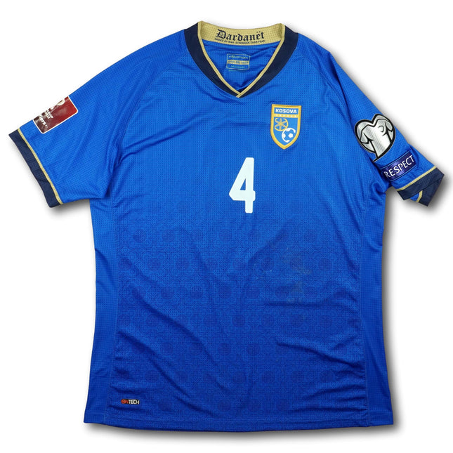 Kosovo 2021 Trikot heim Player Issue signiert - KRYEZIU #4 - 4/10 - [XXL]