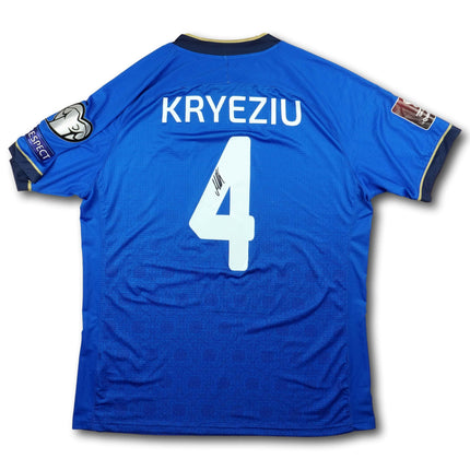 Kosovo 2021 Trikot heim Player Issue signiert - KRYEZIU #4 - 4/10 - [XXL]