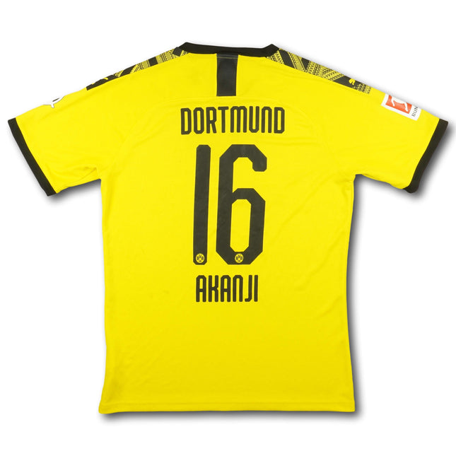 Borussia Dortmund 2019-20 Trikot heim Player Issue - AKANJI #16 - 8/10 - [L]