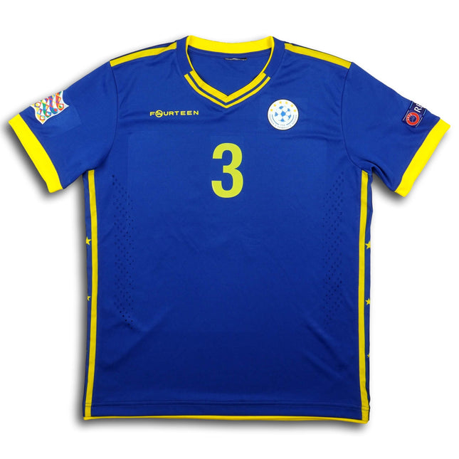 Kosovo 2018 Trikot heim Player Issue signiert - ALITI #3 - 8/10 - [L]