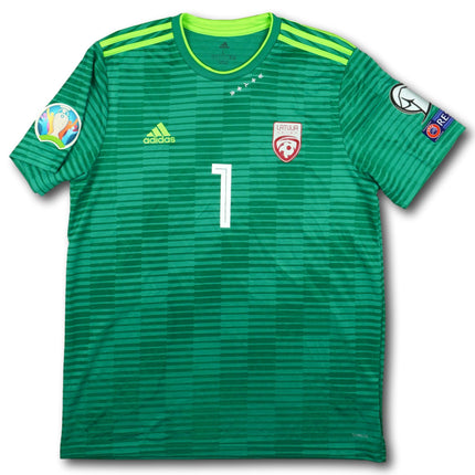 Lettland 2018 Trikot torhüter Player Issue signiert - VANINS #1 - 8/10 - [L]