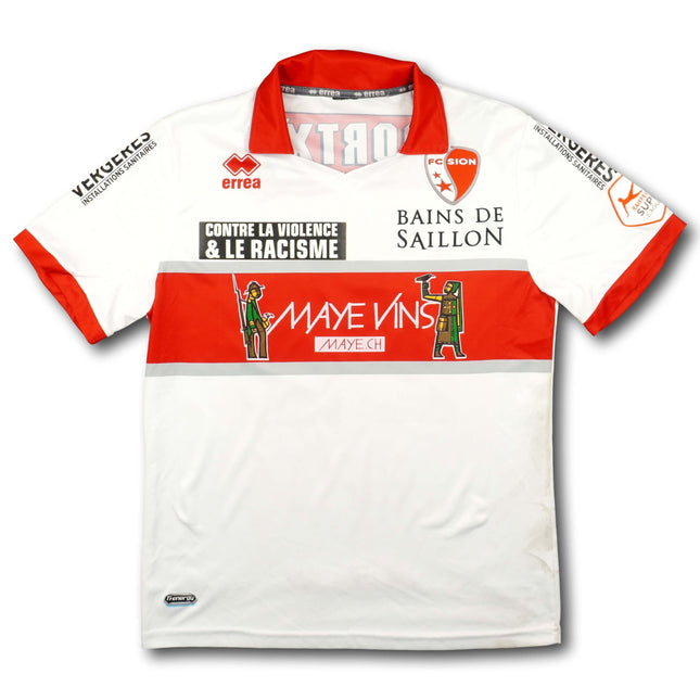 FC Sion 2013-14 Trikot heim Player Issue - RÜFLI #22 - 6/10 - [M]