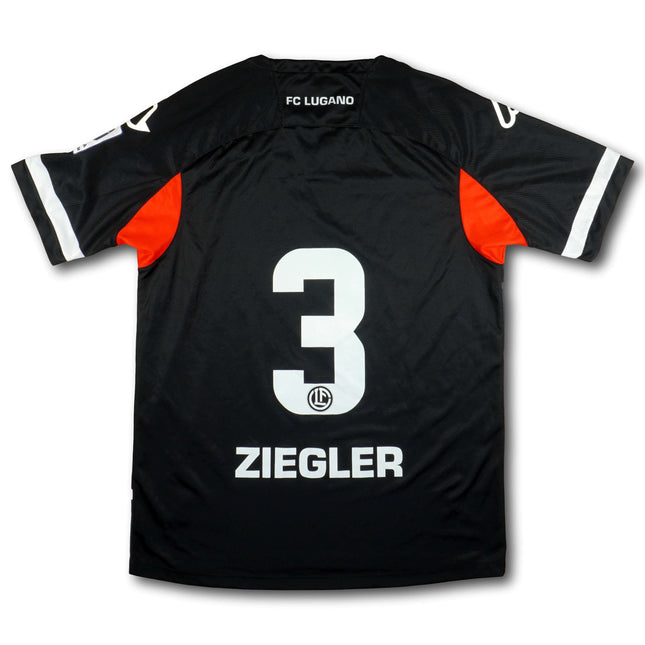 FC Lugano 2021-22 Trikot heim Player Issue Cuspieger - ZIEGLER #3 - 9/10 - [L]